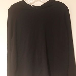 Forever 21 Black Hooded Pullover